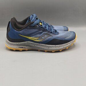 Saucony Peregrine 12 Women's Size 8 Blue Black Athletic Running Shoes Sneakers